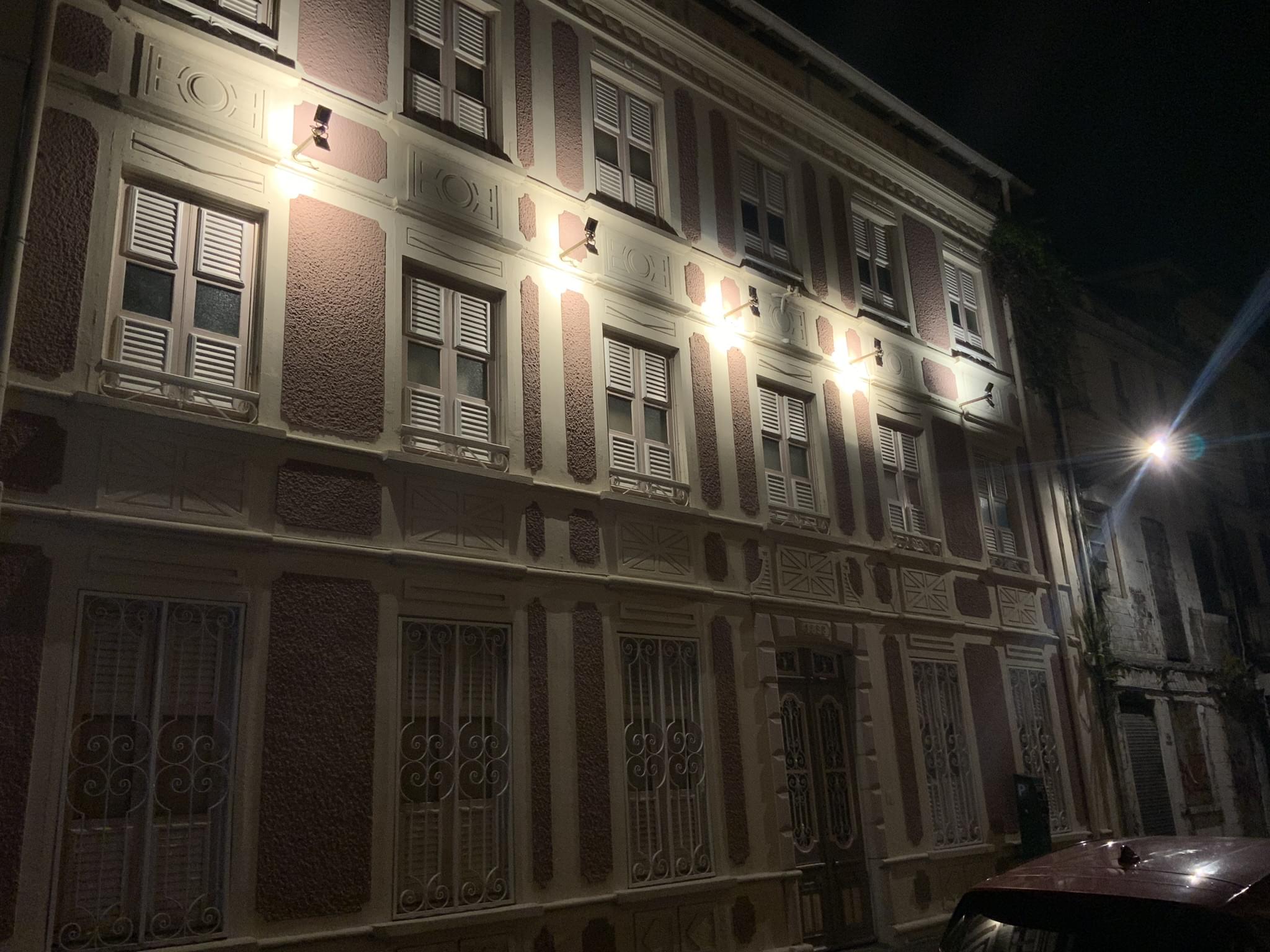 Building at night