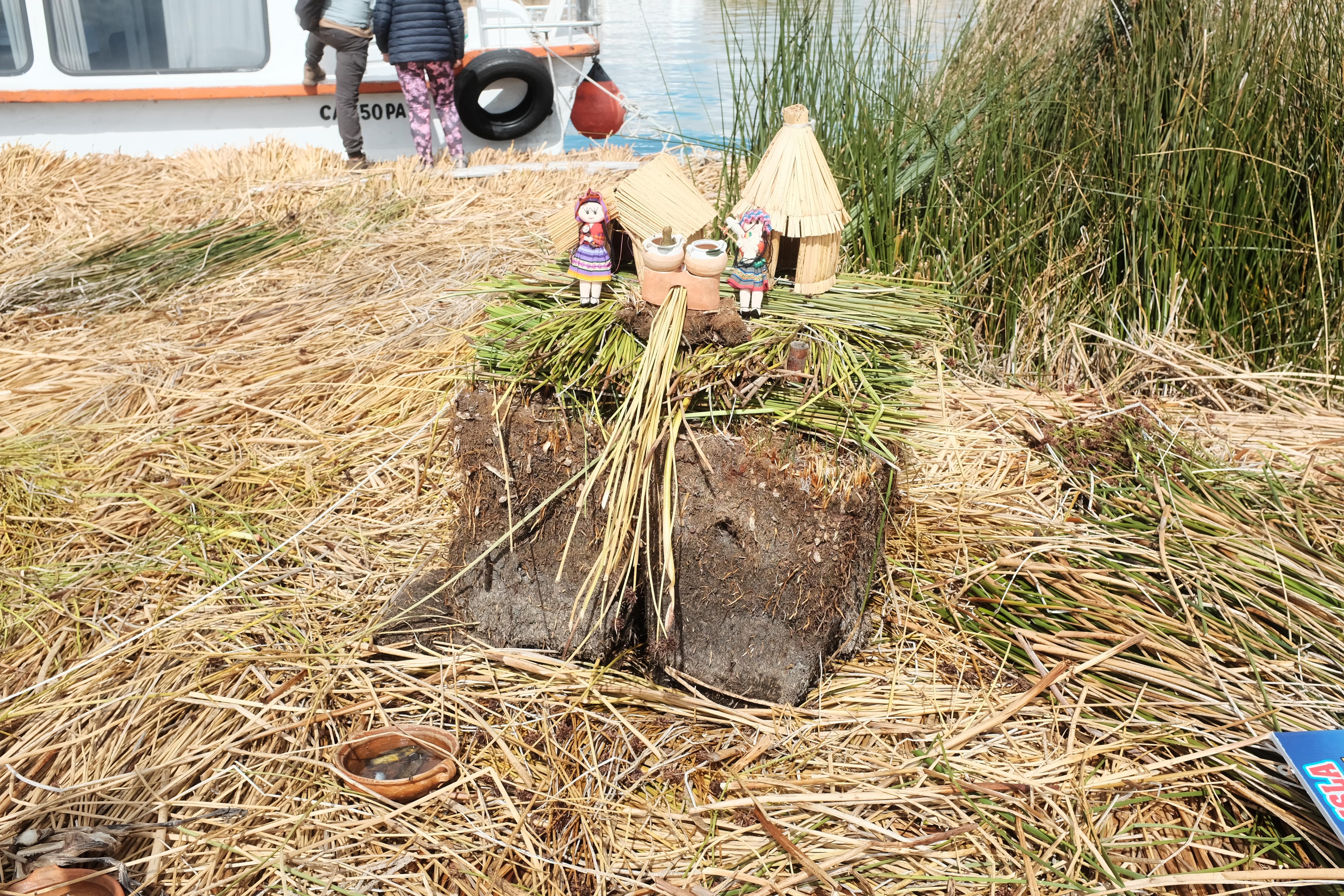 Depiction of floating island