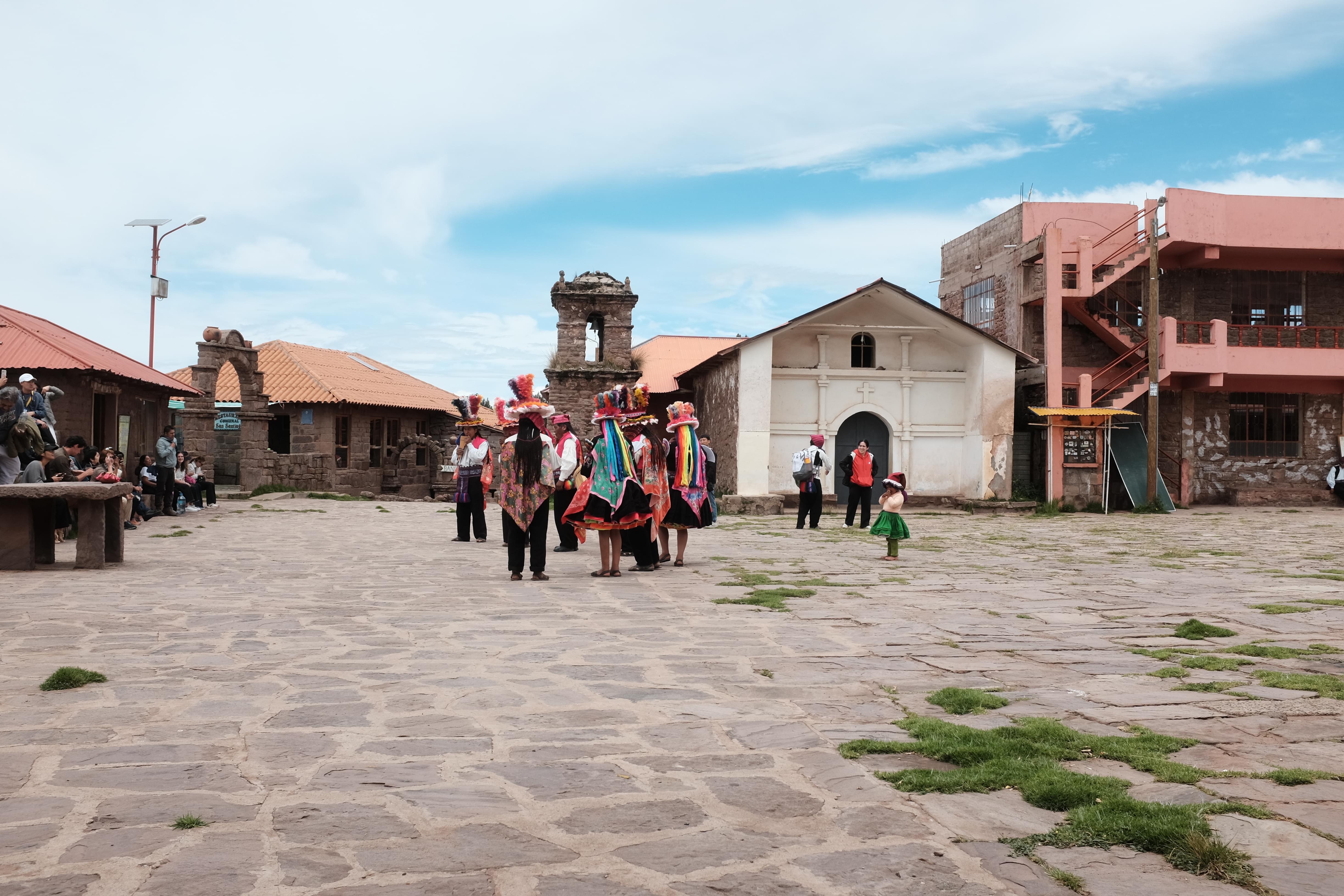 Dancers on Taquile Island