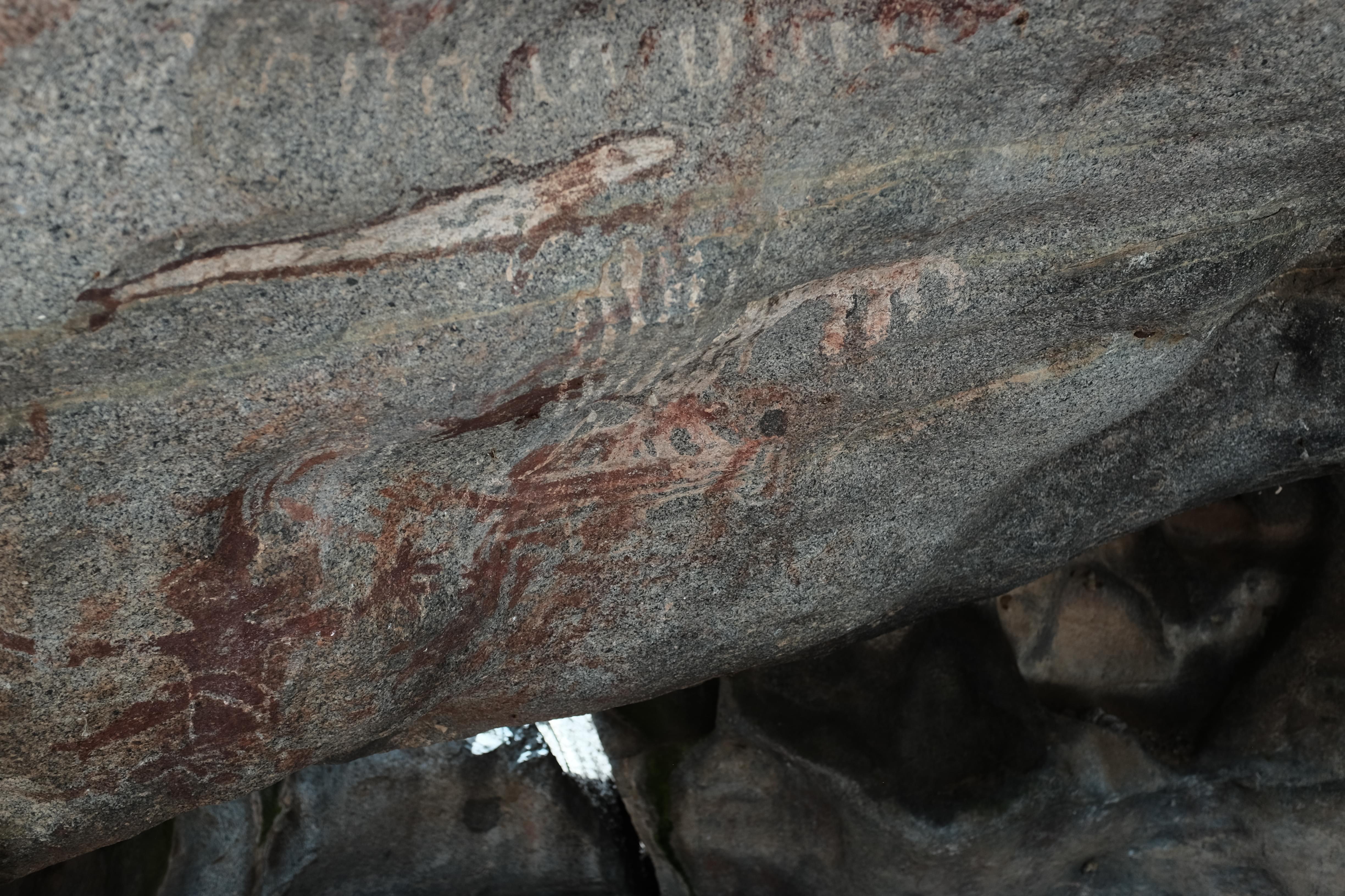 Cave painting in Arikok