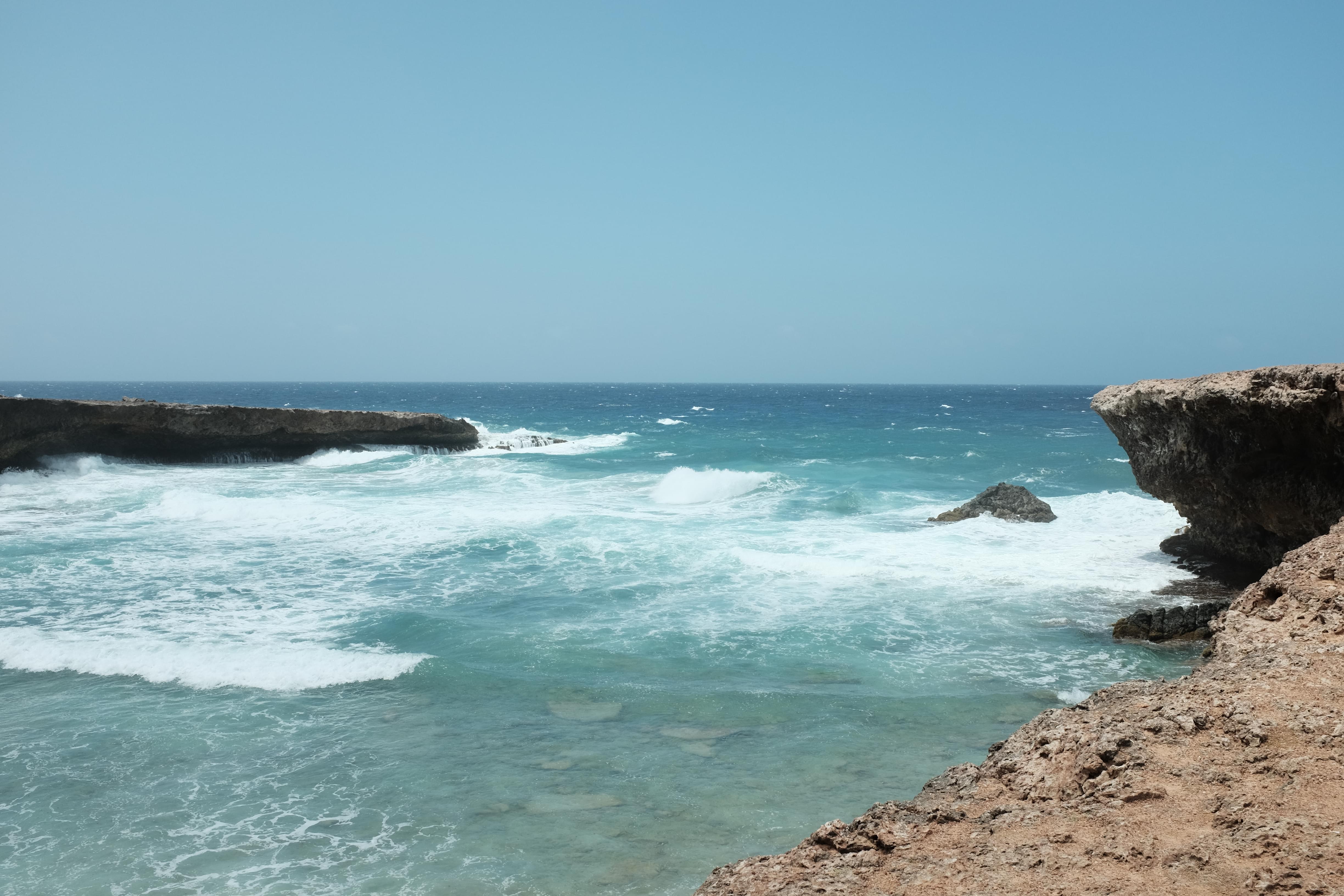 Shot of a cove in Aruba